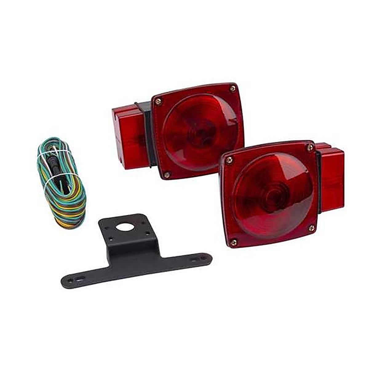 TowSmart - 1405 - Red Square License/Stop/Tail/Turn Light Kit