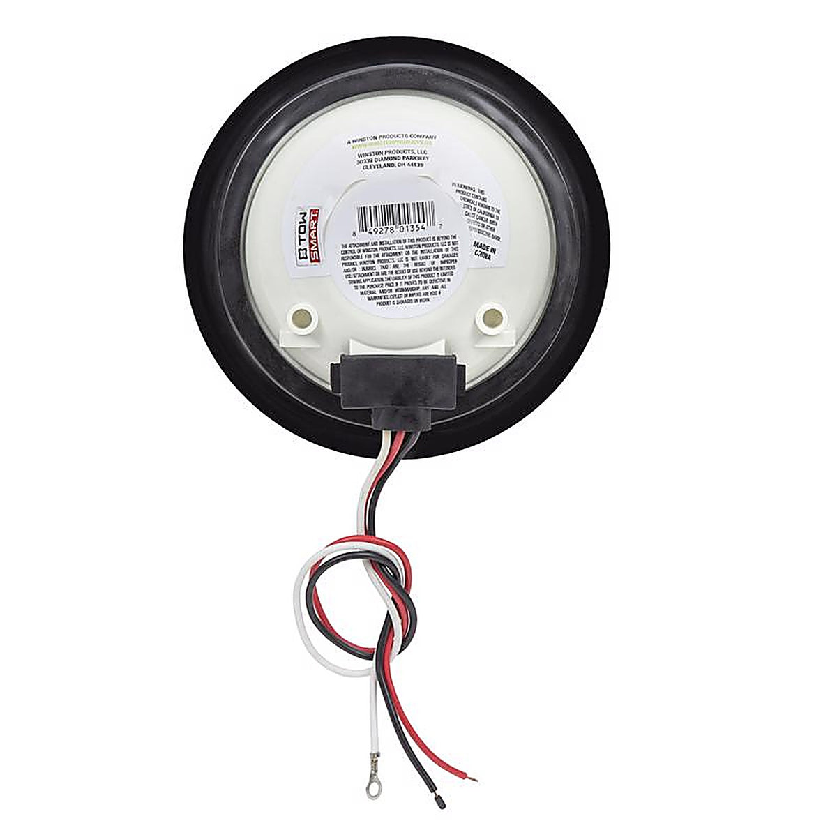 TowSmart - 1354 - Red Round License/Stop/Tail/Turn Combination Tail Light