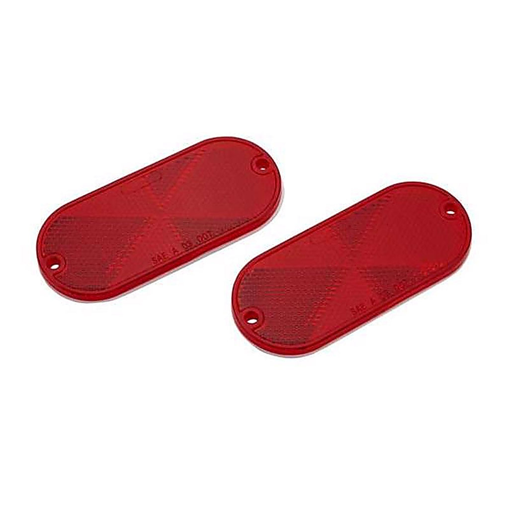 TowSmart - 1461 - Red Oval Marker Reflector