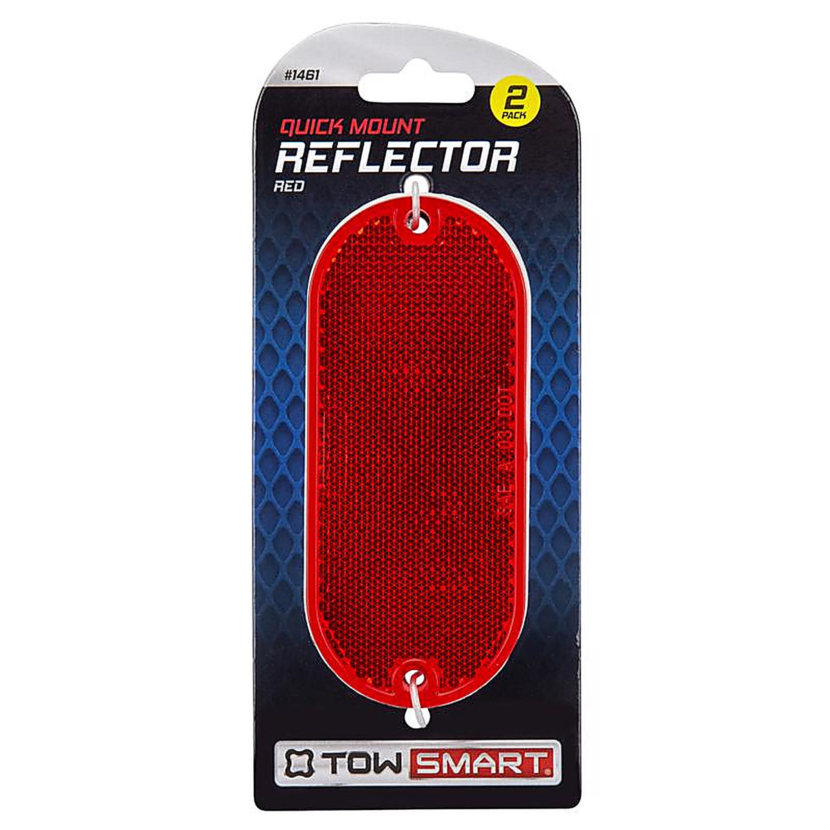 TowSmart - 1461 - Red Oval Marker Reflector