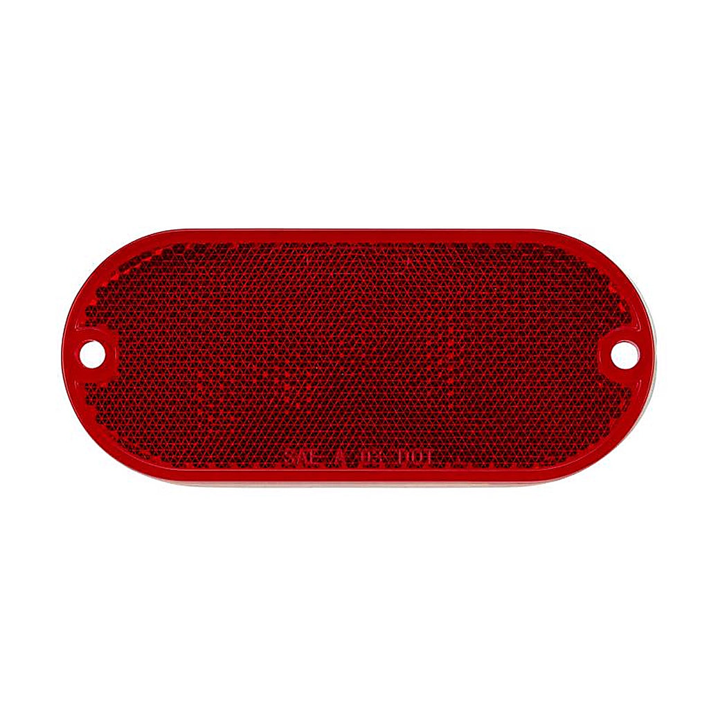 TowSmart - 1461 - Red Oval Marker Reflector