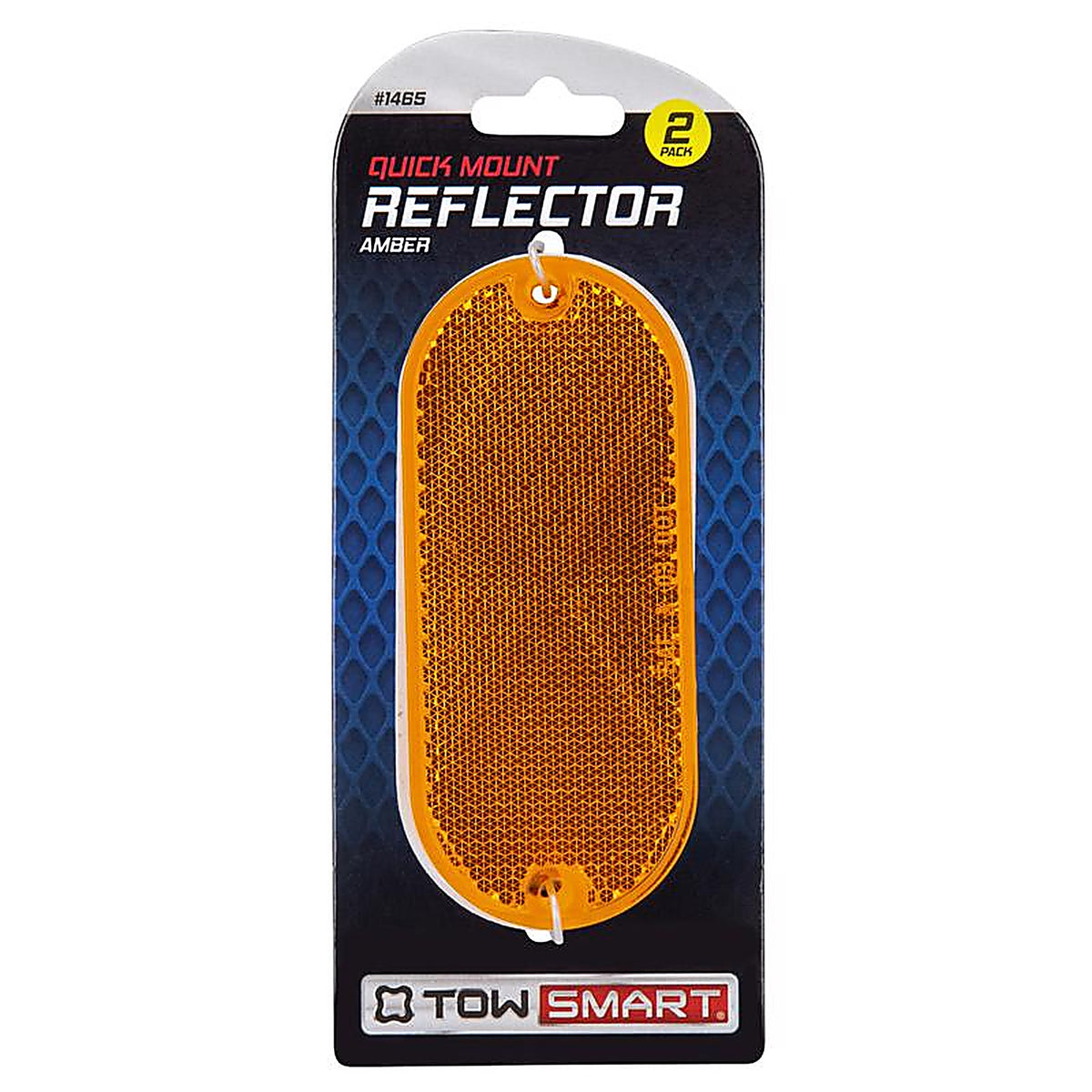 TowSmart - 1465 - Amber Oval Marker Reflector