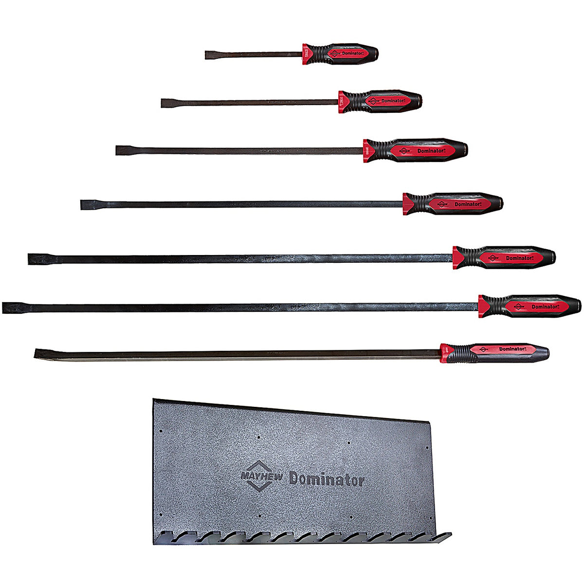 Mayhew - 81406 - Buy 7 (14112, 14114, 14115, 14116, 14117, 14118, 14119) Pry Bars, Get 13070h Pry Bar Rack Free