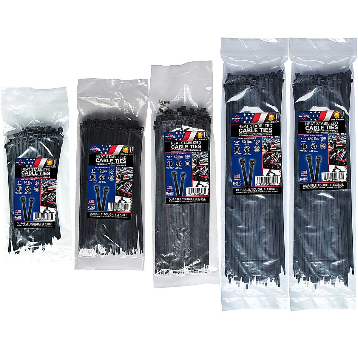 Mayhew - 81453 - Heat Stable Cable Tie Bundle