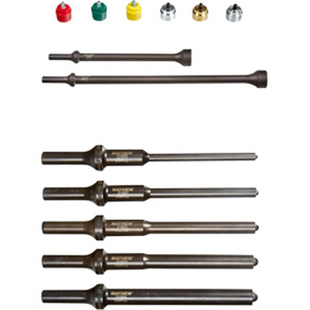 Mayhew - 81467 - Buy 32026 9 Piece Pneu Replaceable Tip Hammer Set Get 32020 5 Piece Pneu Roll Pin Punch Set Free