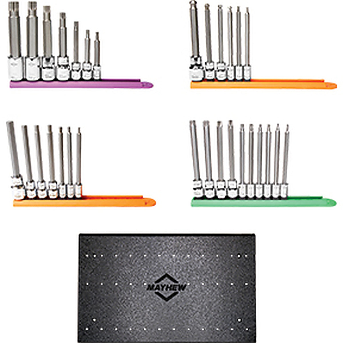 Mayhew - 81478 - Med Socket Bit Pack W Free Rack