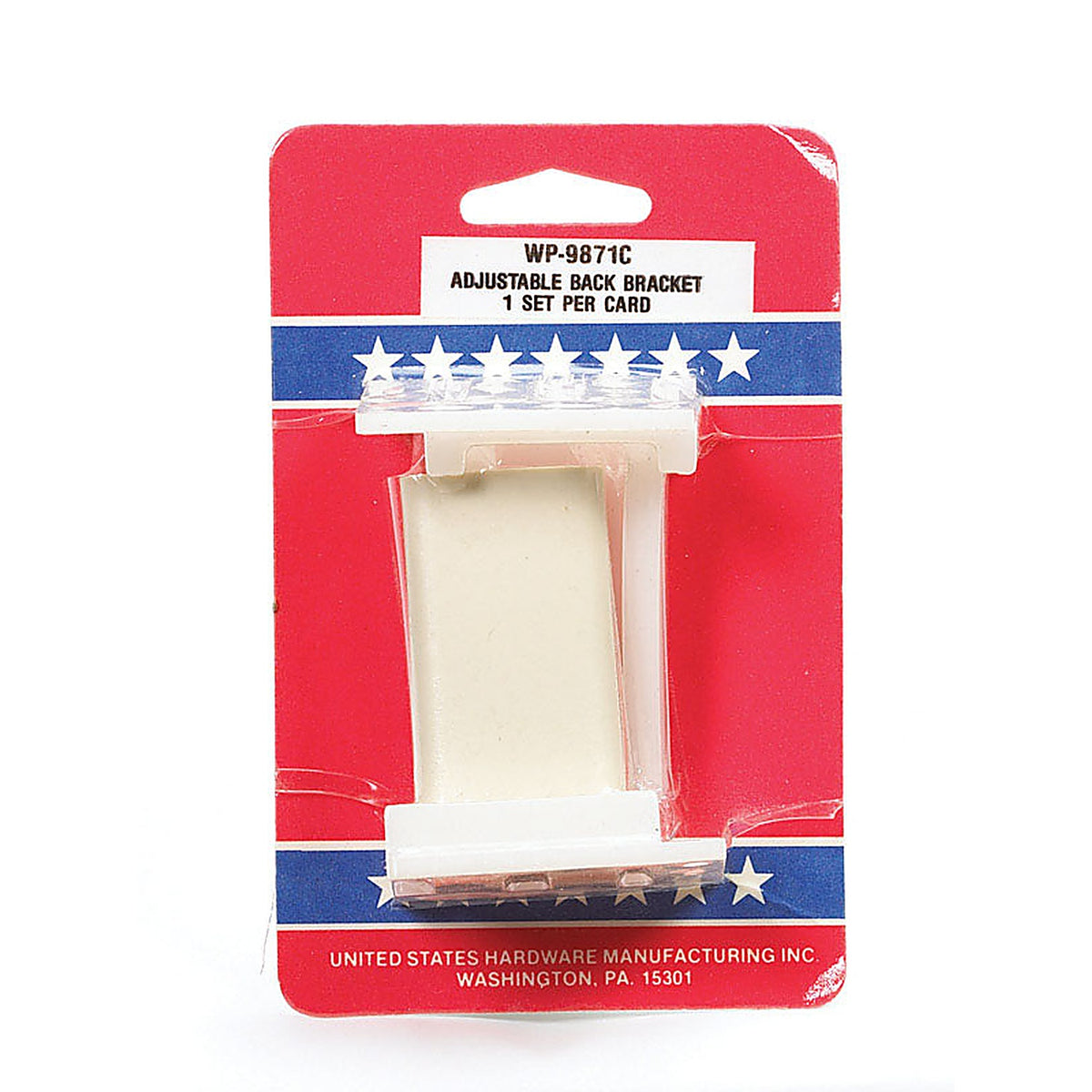 US Hardware WP-9871C RV Drawer Back Bracket 1/Pack