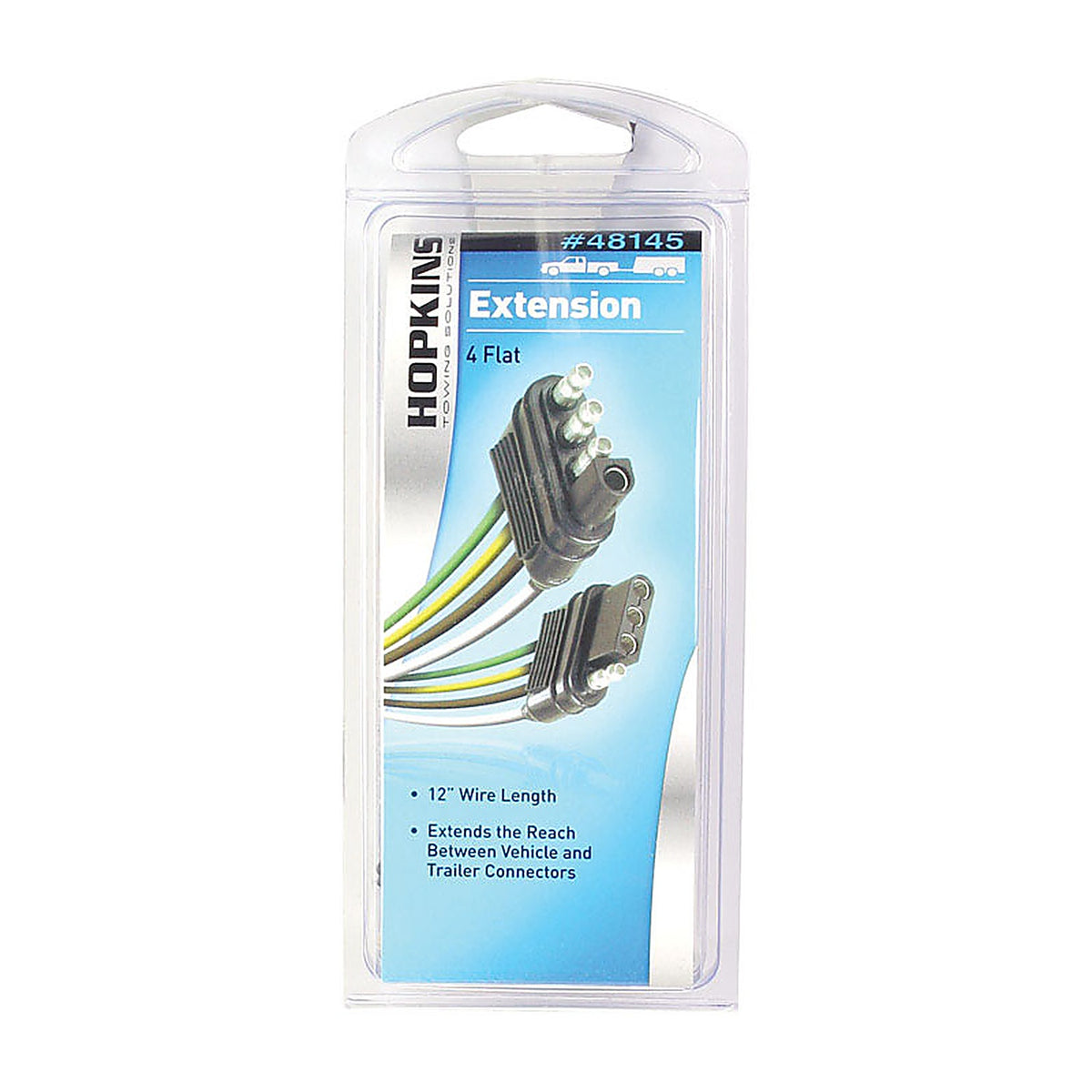 Hopkins 48145 4 Flat Trailer Wiring Extension 12 in.