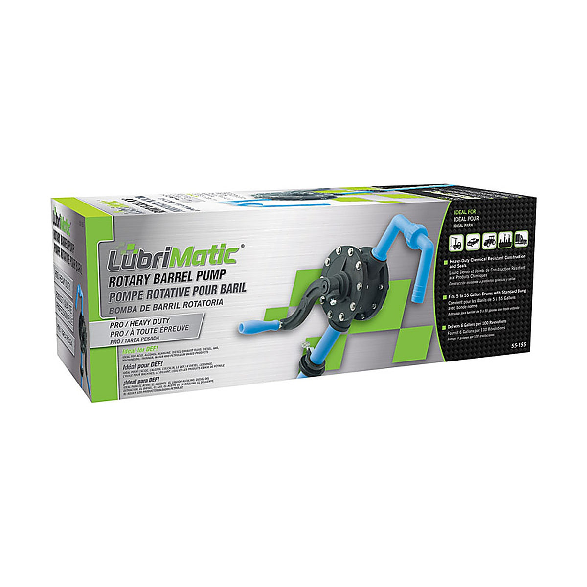 Lubrimatic 55-155 Manual Rotary Barrel Pump 55 oz.