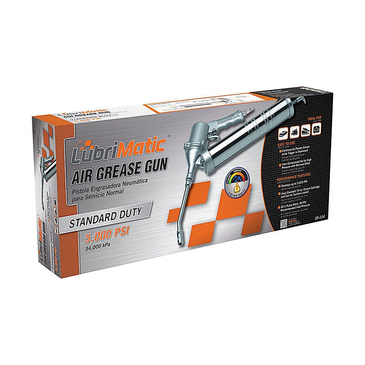 Lubrimatic 30-114 Pneumatic Grease Gun 14 oz.