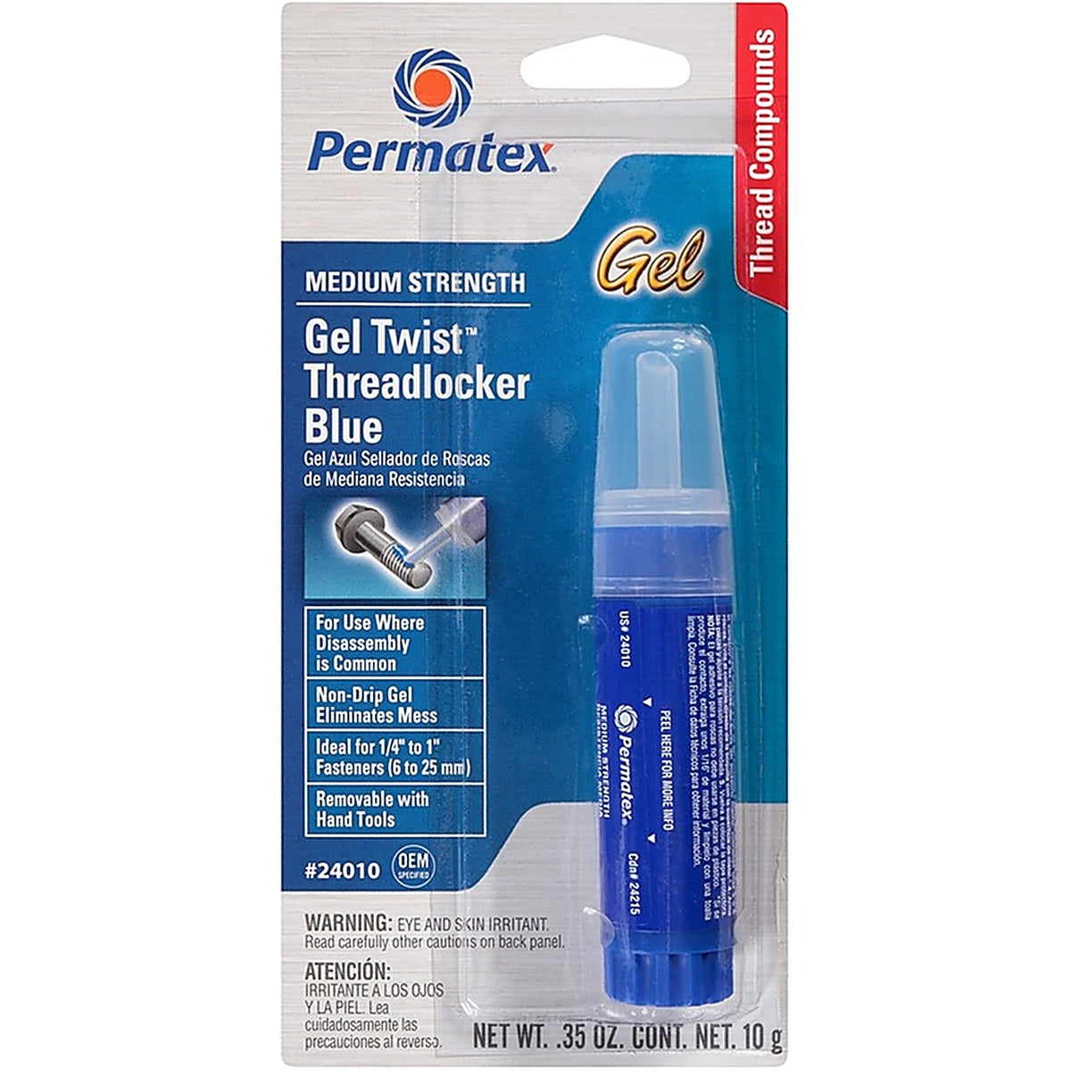 Permatex 24010 Automotive Adhesive Gel 0.35 oz.