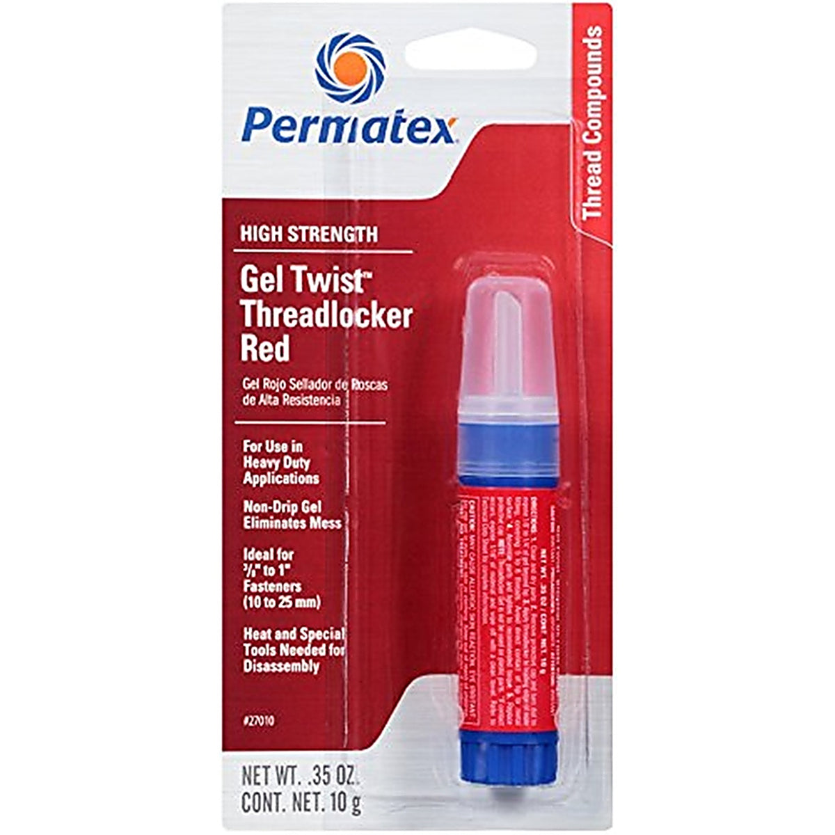 Permatex 27010 High Strength Automotive Adhesive Gel 0.35 oz.
