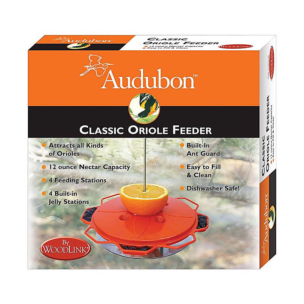 Audubon NAO1 Oriole Plastic Jelly and Nectar Station Bird Feeder 8 ports