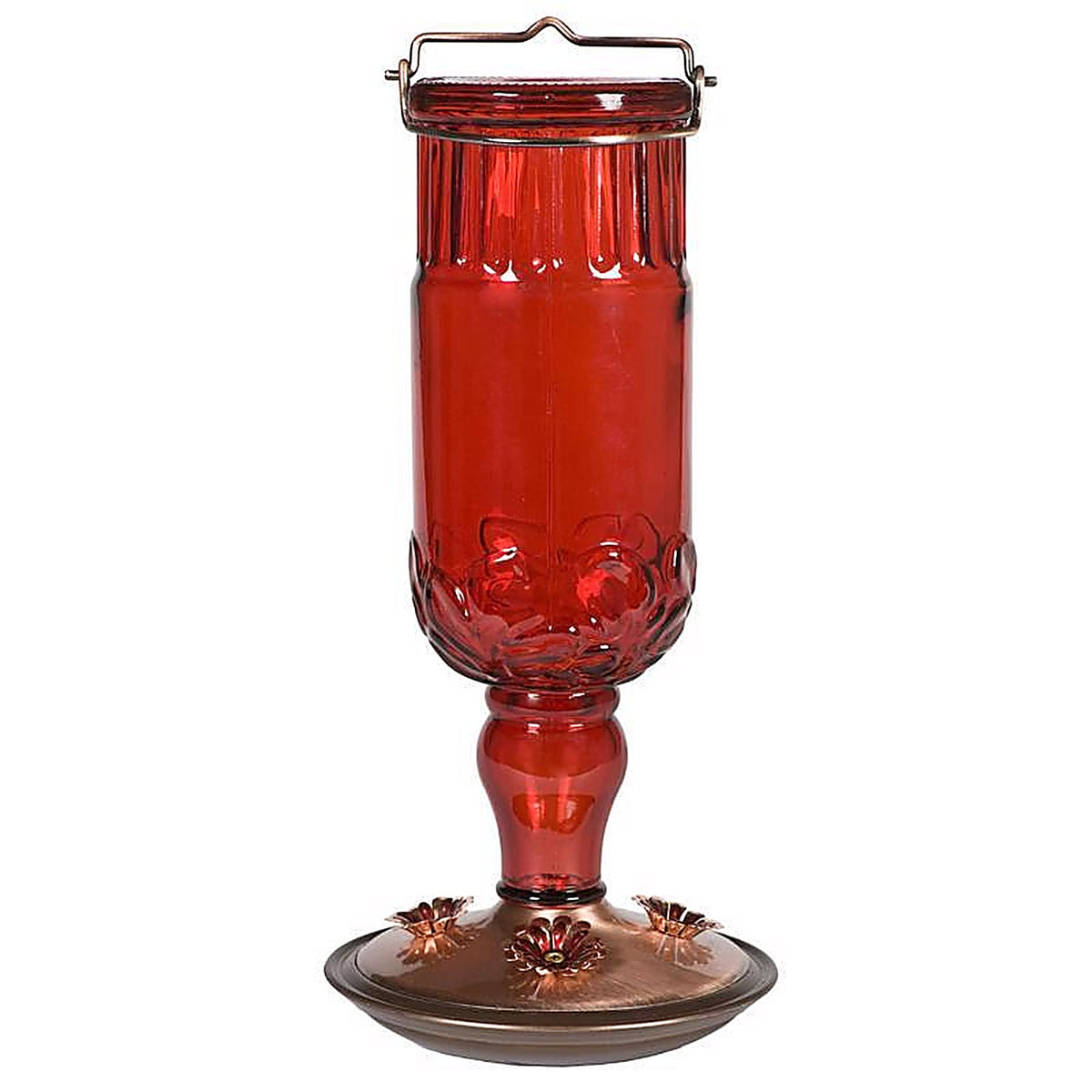 Perky-Pet 8119-2 Hummingbird 24 oz. Glass Nectar Feeder 4 ports