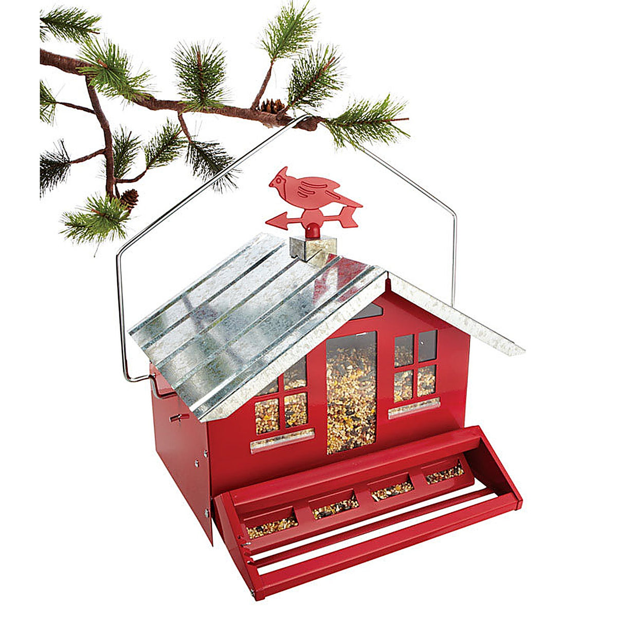 Perky-Pet 338 Wild Bird 8 lb. Metal Bird Feeder 1 ports