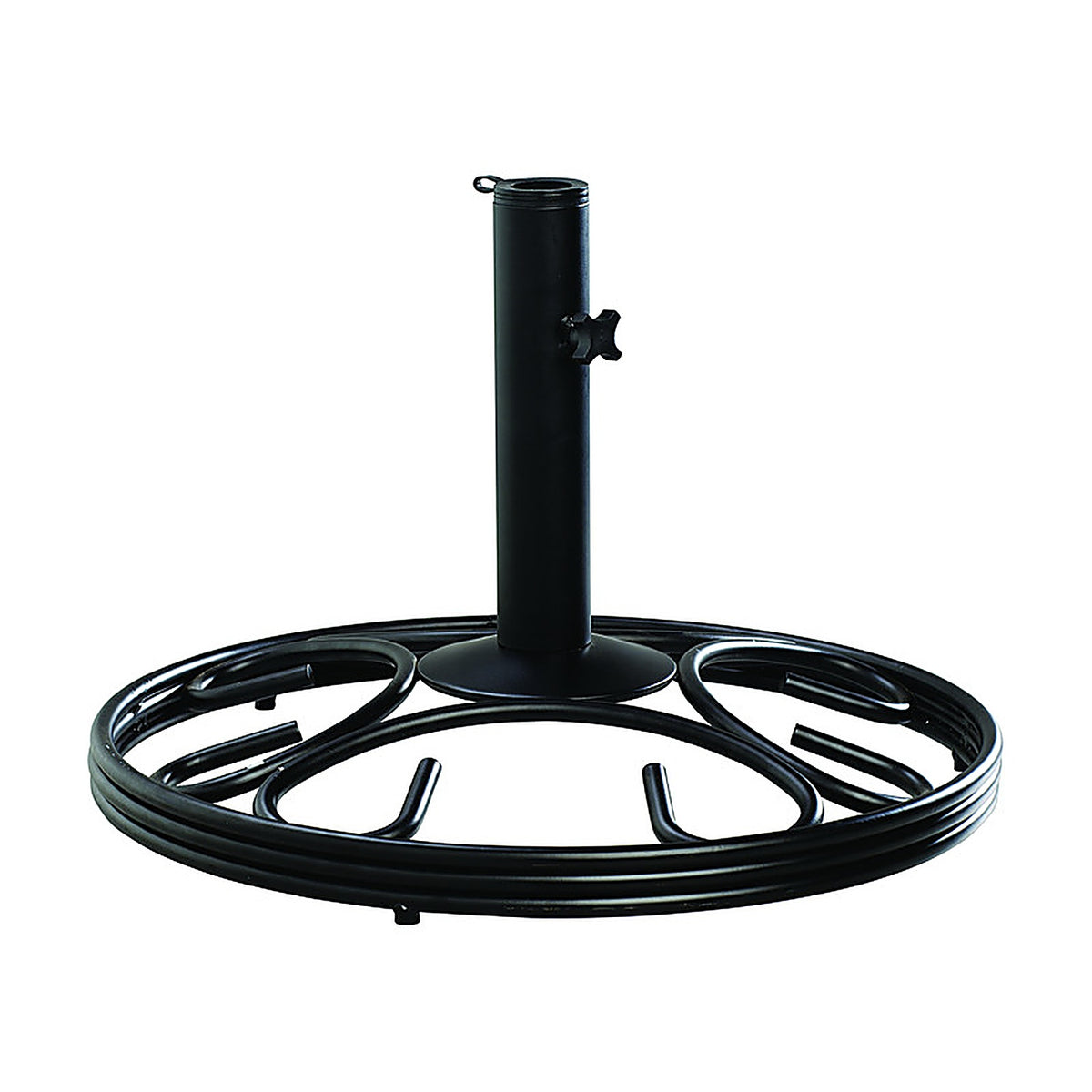 Living Accents 28580MB Black Round Cast Iron Umbrella Base