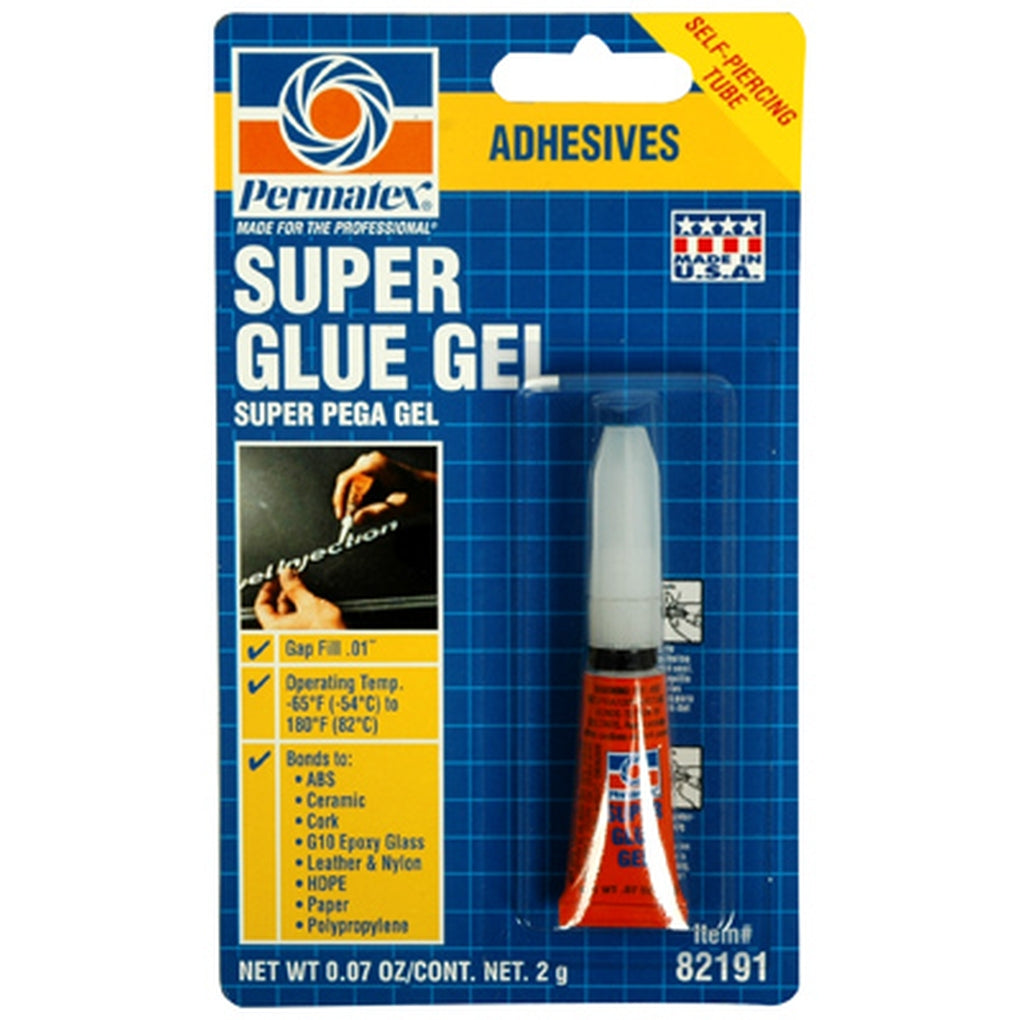 Permatex 82191 Super Glue Gel 2 g tube Each