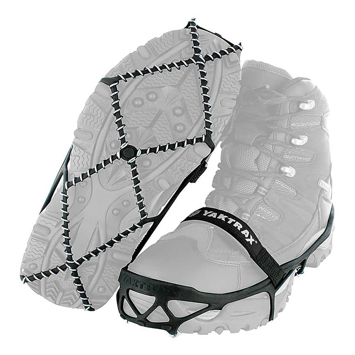 Yaktrax - 08613 - Pro Unisex Rubber/Steel Snow and Ice Traction Black L Waterproof 1 Pair