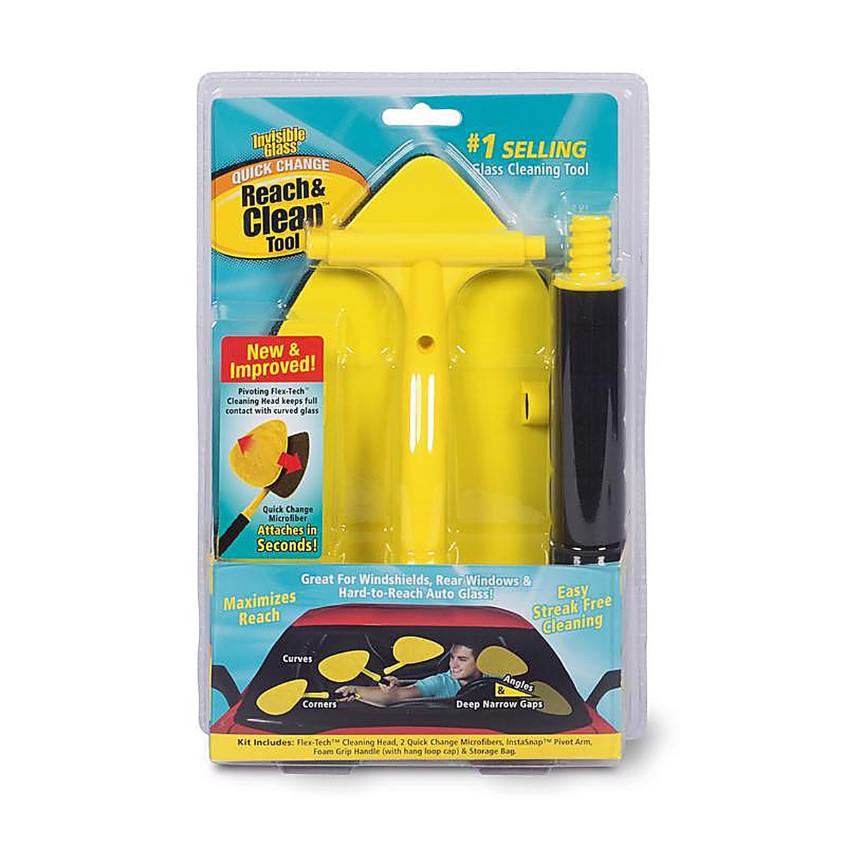 Stoner - 95160 - Invisible Glass 20.3 In. L X 7.5 In. W Reach and Clean Tool 1 Pack
