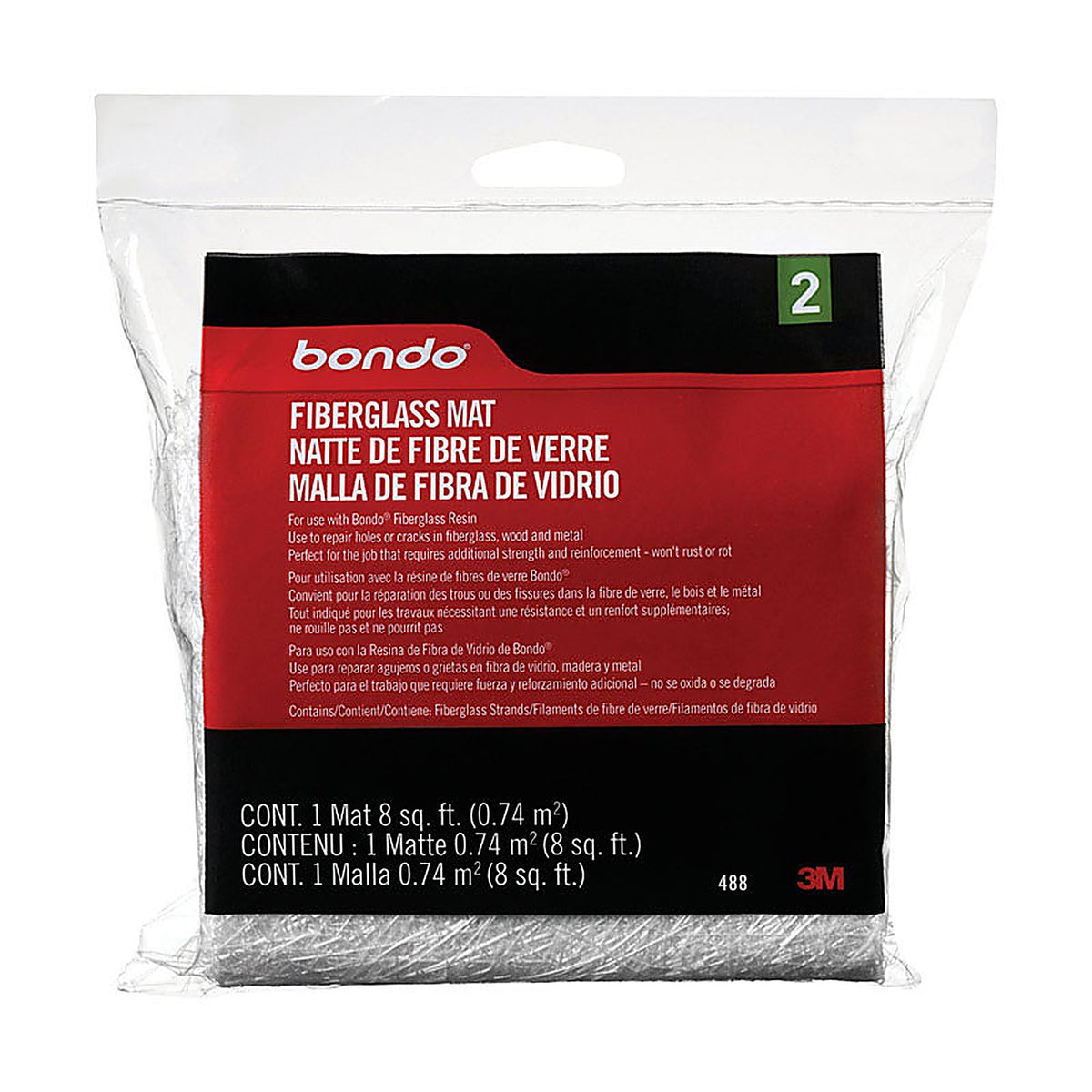 Bondo - 488 - Fiberglass Mat 8 Sq Ft