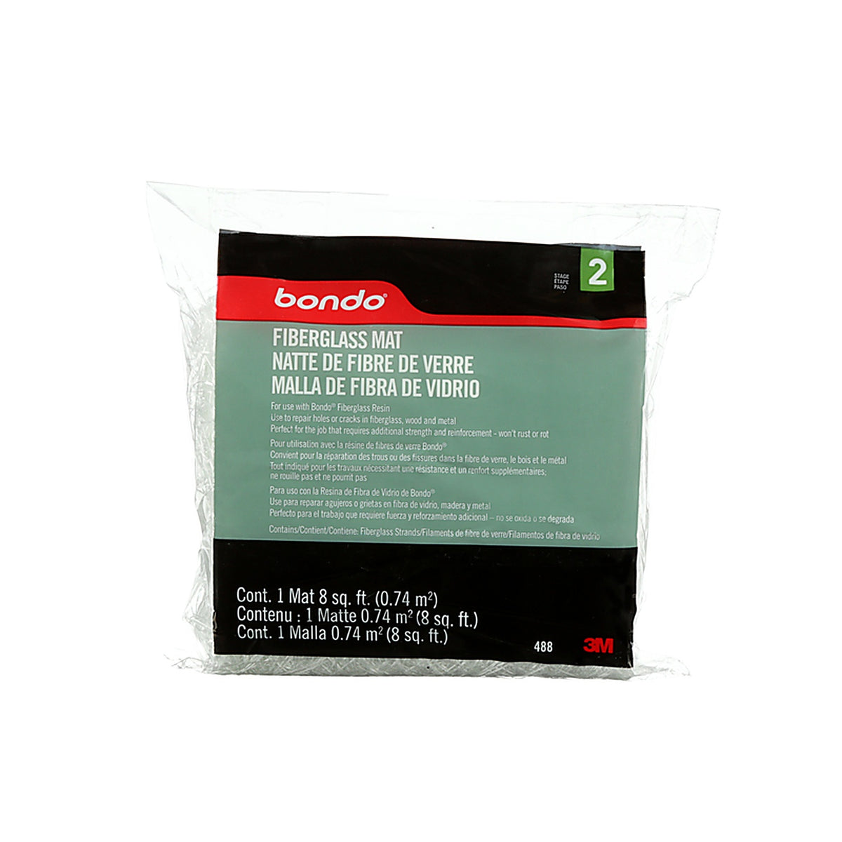 Bondo - 488 - Fiberglass Mat 8 Sq Ft