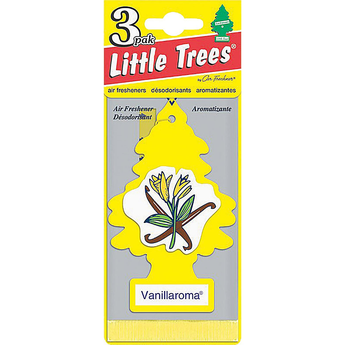 Little Trees - U3S-32005 - Vanillaroma Scent Car Air Freshener Solid 3 Pack