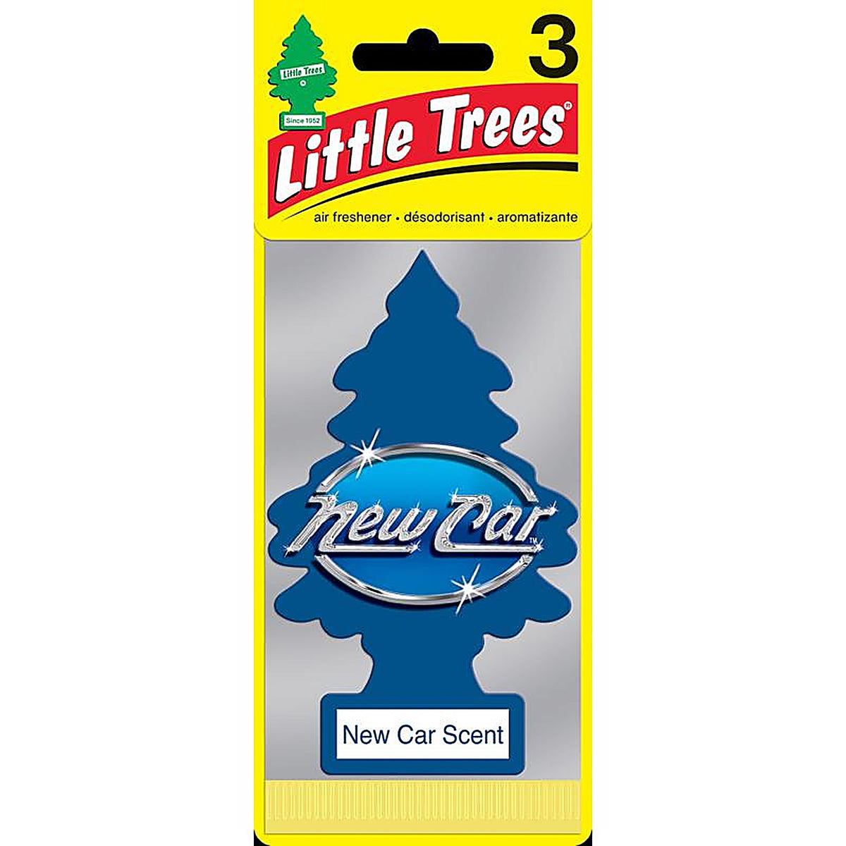 Little Trees U3S-32089 Blue Car Air Freshener 3/Pack