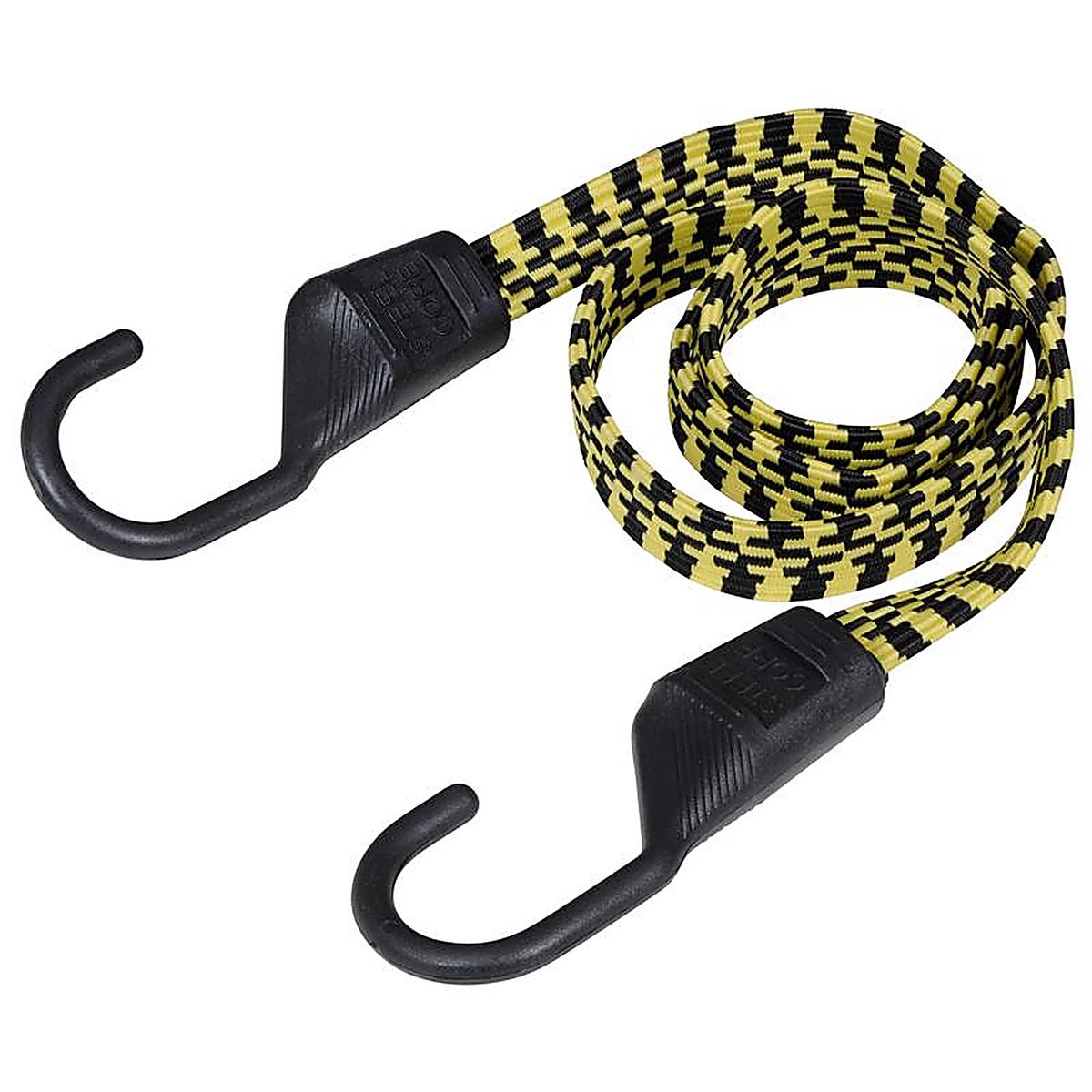 Keeper 6118 Black/Yellow Flat Bungee Cord 48 in. L x 0.14 in. 1/Pack