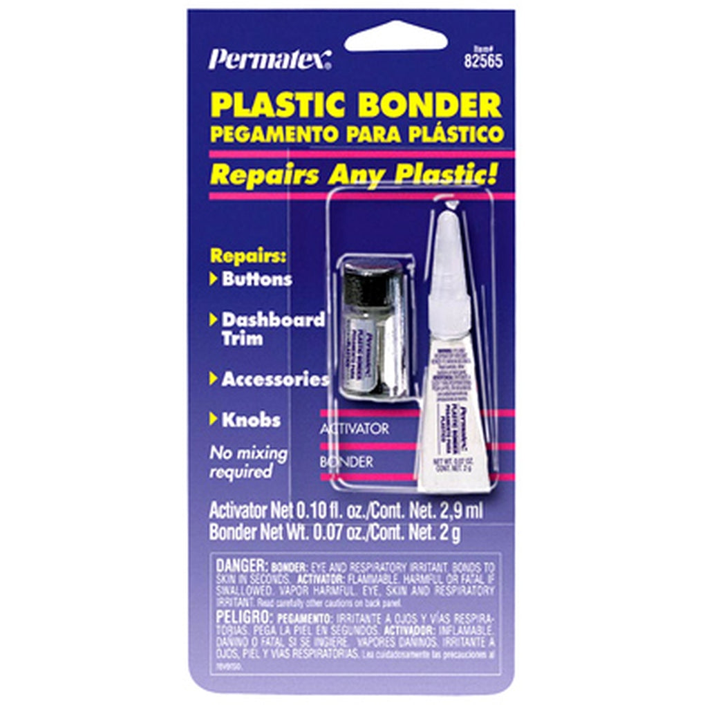 Permatex 82565 Dr. Bond Plastic Bonder, 2 g tube & 2.9 ml bottle
