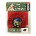 Boss Pet Q507000099 Red Tie-Out Vinyl Coated Cable Dog Tie Out Large