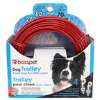Boss Pet Q507000099 Red Tie-Out Vinyl Coated Cable Dog Tie Out Large