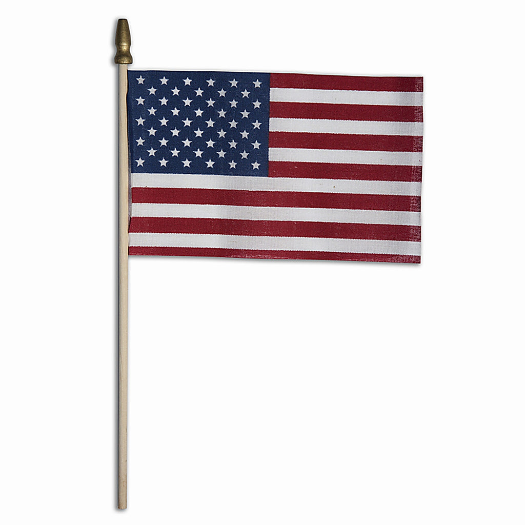 Valley Forge USE4D USA Stick Flag 4 in. H X 6 in. W