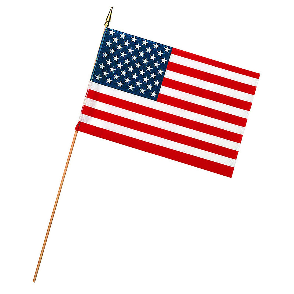 Valley Forge USE12D American Stick Flag 12 in. H X 18 in. W