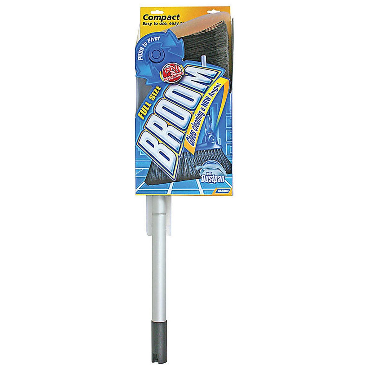 Camco 43623 Adjustable Broom and Dustpan 32 oz.