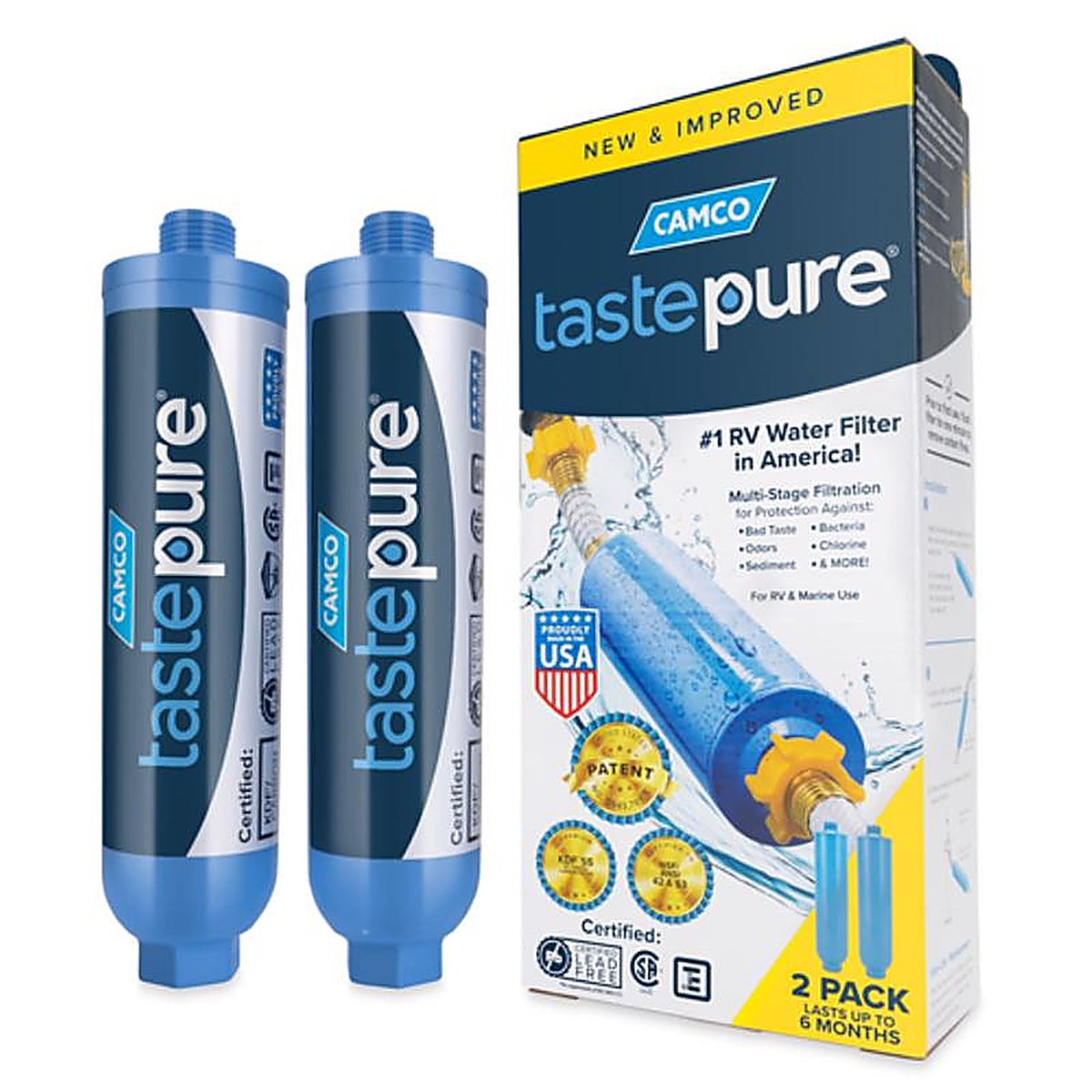 Camco 40045 RV and Marine Water Filter 2/Pack