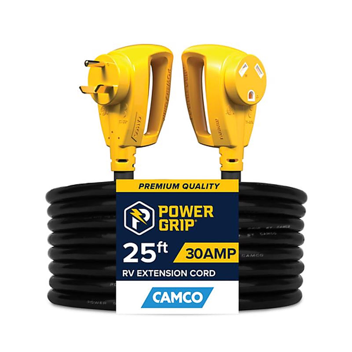 Camco - 55191 - Power Grip 25 Ft. 30 Amps Extension Cord 1 Pack