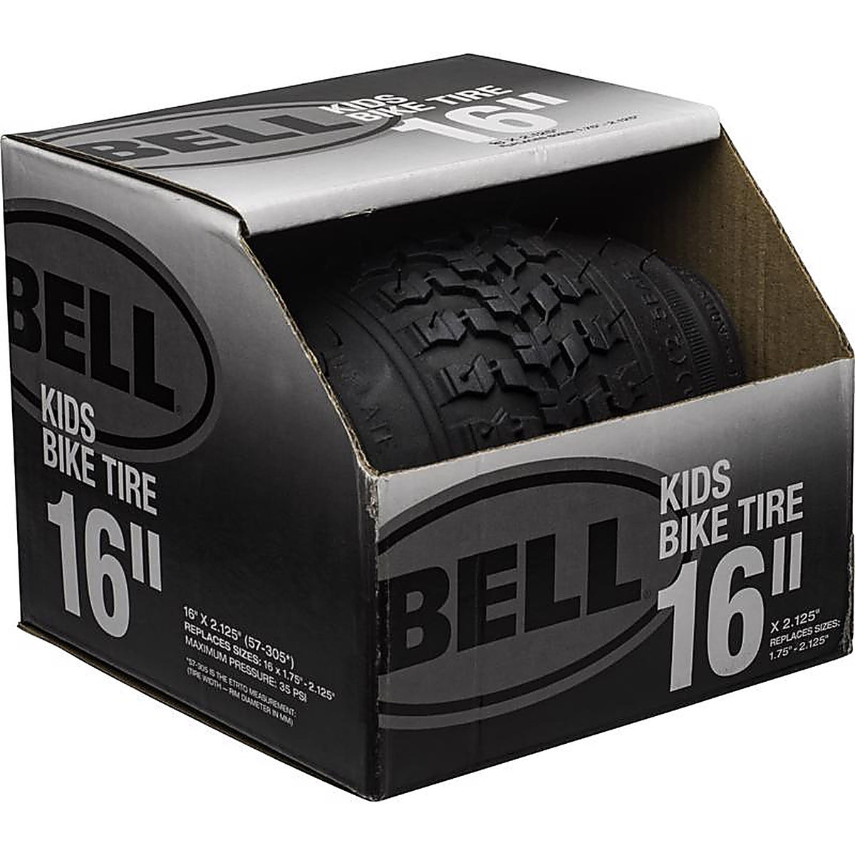 Bell Sports 7117025 16 in. Rubber Bicycle Tire 1 pk