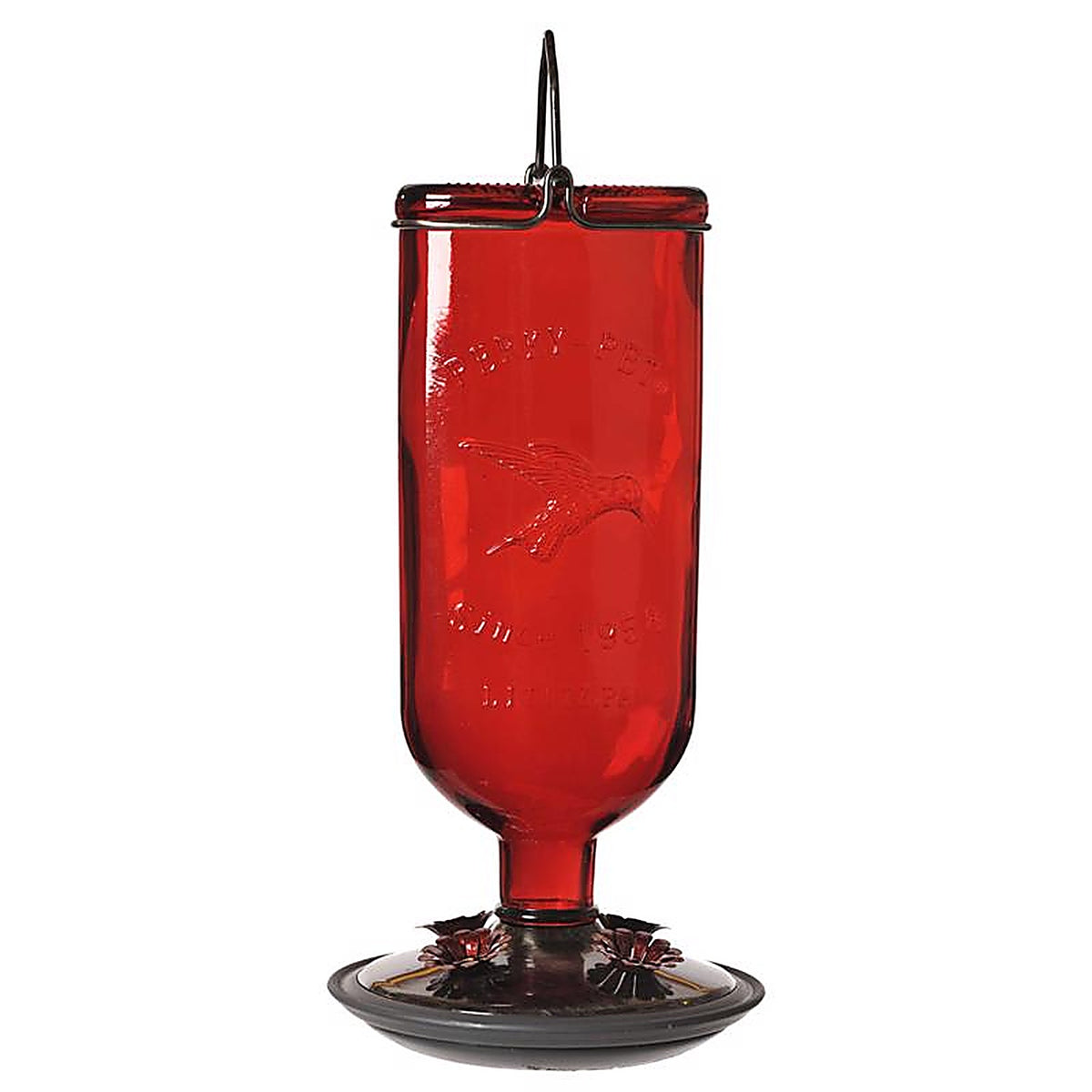 Perky-Pet 8109-2 Hummingbird 16 oz. Glass Nectar Feeder 4 ports