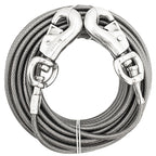 Boss Pet Q683000099 Silver Tie-Out Vinyl Coated Cable Dog Tie Out X-Large