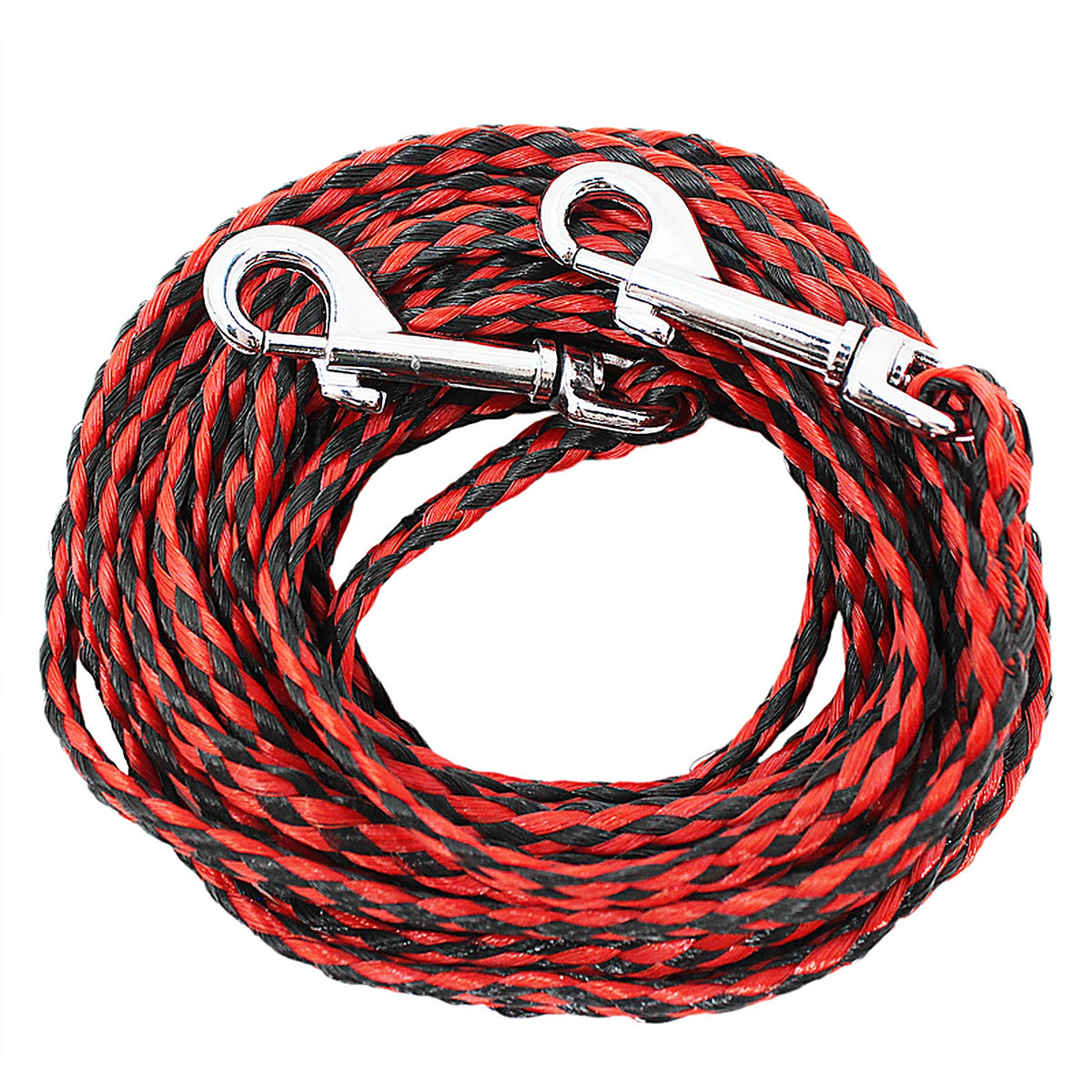 Boss Pet Q241500099 Red / Black Poly Dog Tie Out Rope Small/Medium