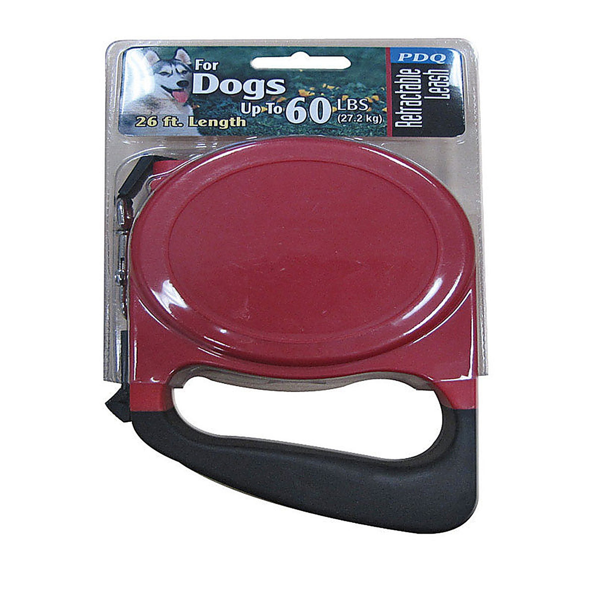 Boss Pet 11447 Red / Black Cotton/Nylon Dog Retractable Leash Medium/Large