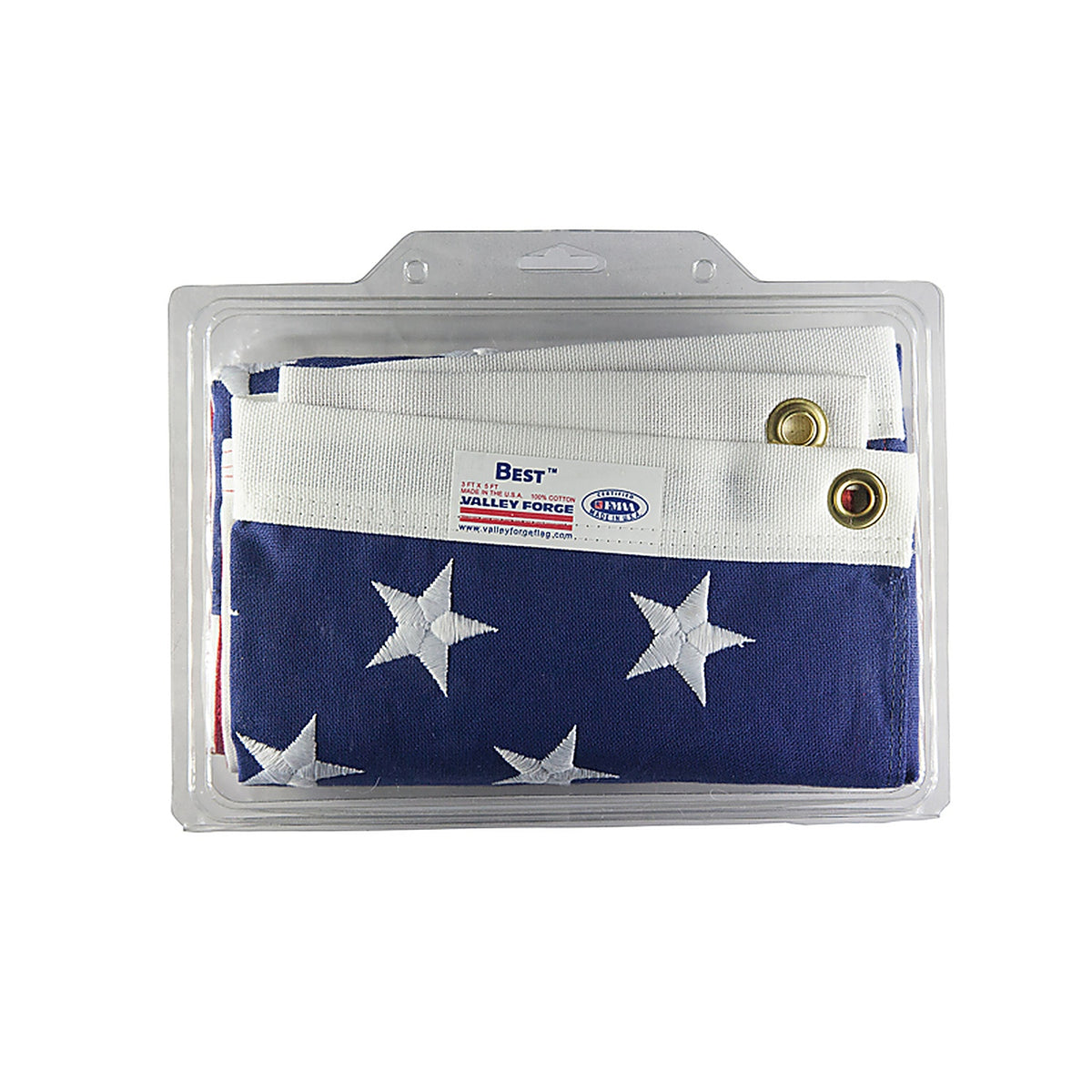 Valley Forge USB3 Best USA Flag 60 in. W X 36 in. L