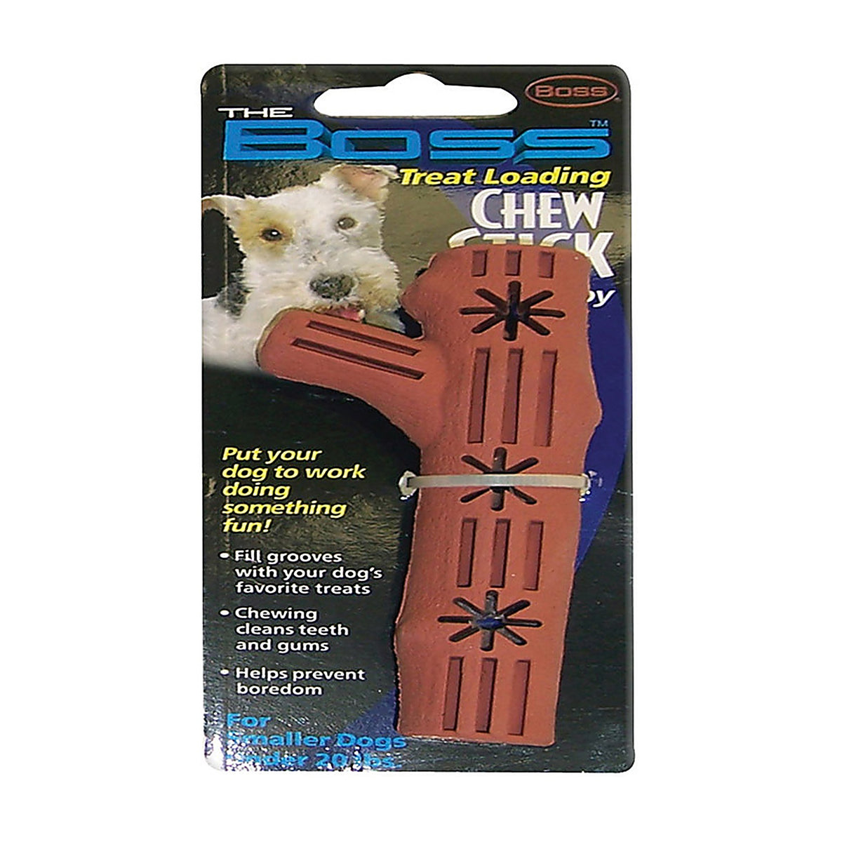 Boss A02670 Pet Brown Rubber Chew Stick Dog Toy Small 1