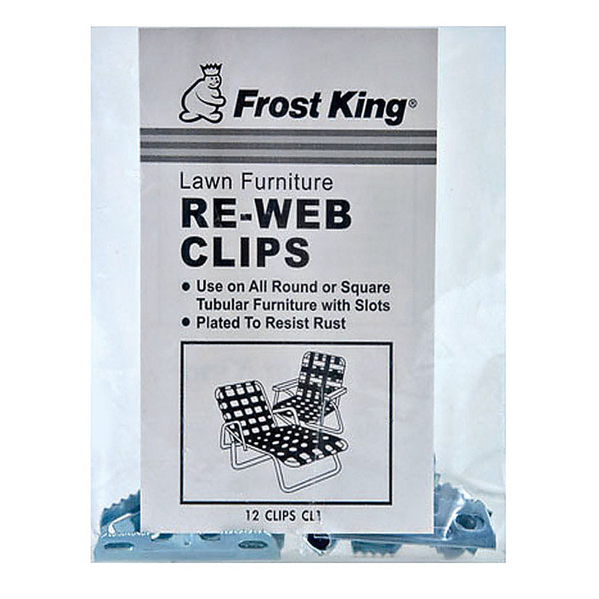 Frost King CL1 Aluminum Chair Re-Webbing Clips