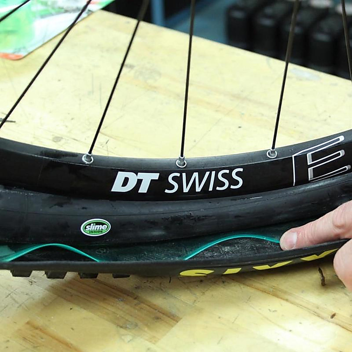 Slime 20093 Rubber Bike Tube Liner Green