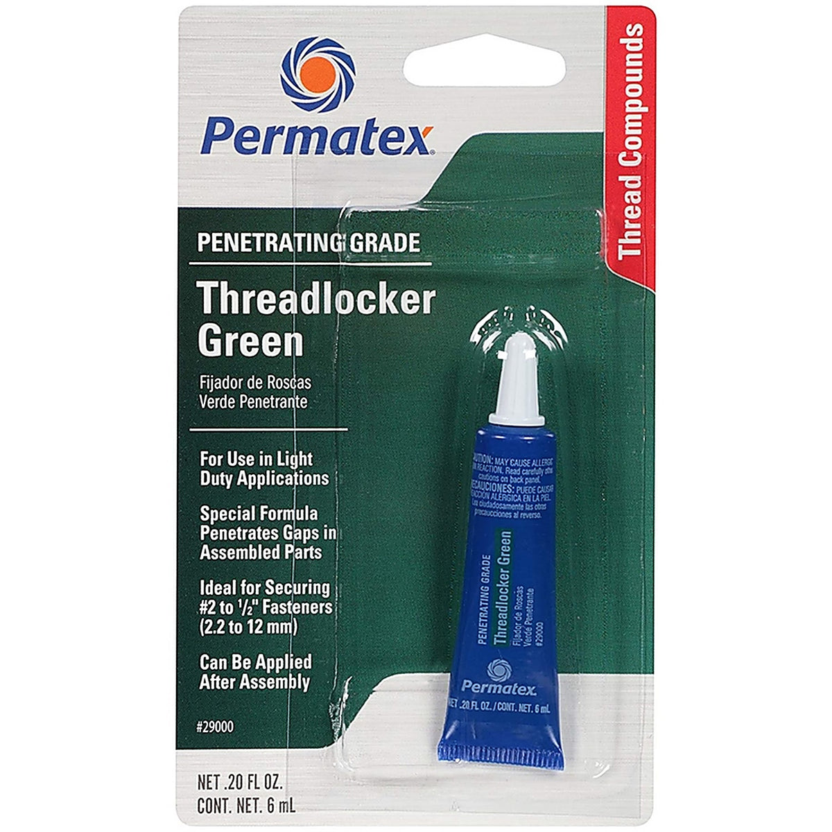 Permatex 29000 Threadlocker Liquid 0.2 oz