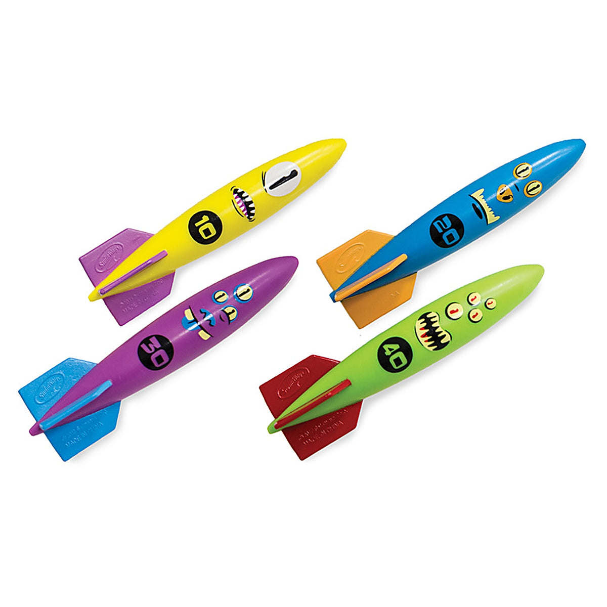 Swimways - 6069524 - Toypedo Assorted Plastic Rockets Pool Diving Toy