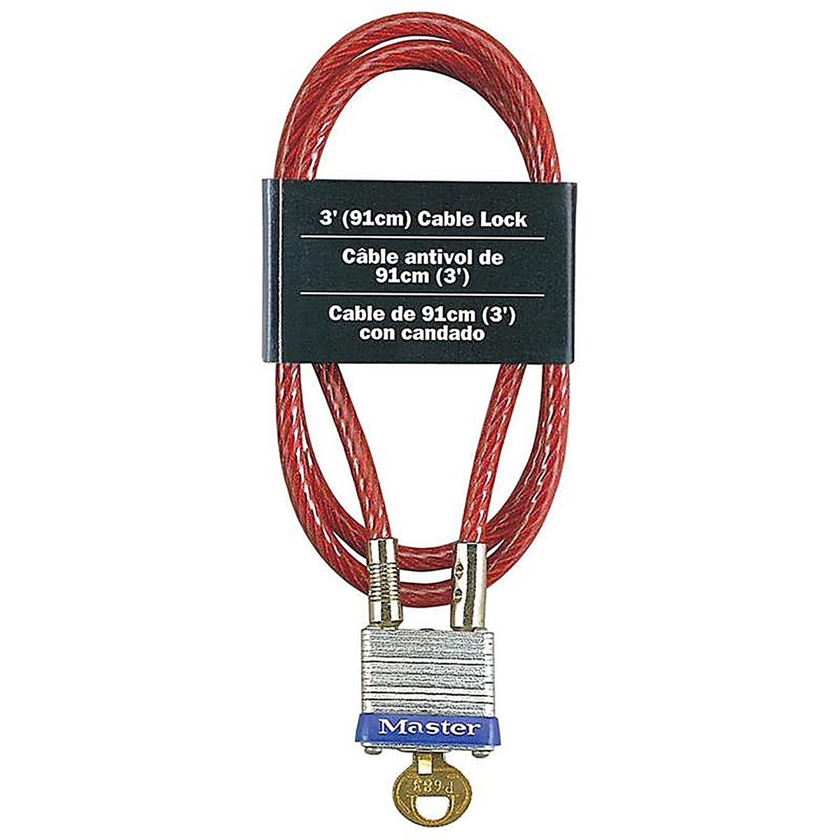 Master Lock - 719D - 3/16 In. D X 36 In. L Vinyl Coated Steel Locking Cable