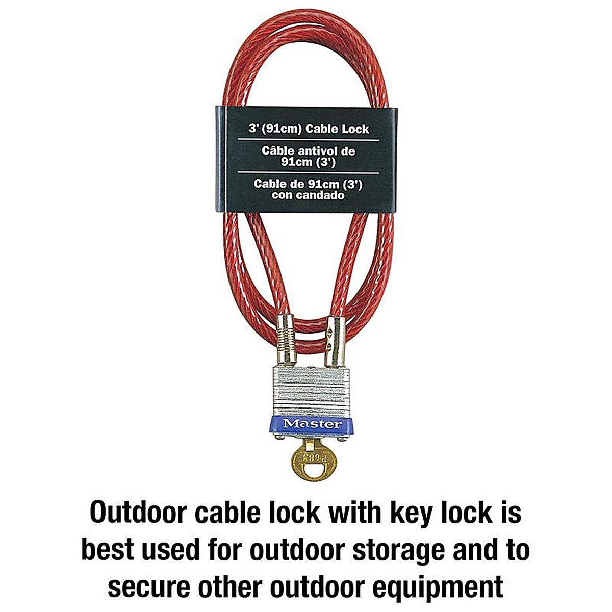 Master Lock - 719D - 3/16 In. D X 36 In. L Vinyl Coated Steel Locking Cable