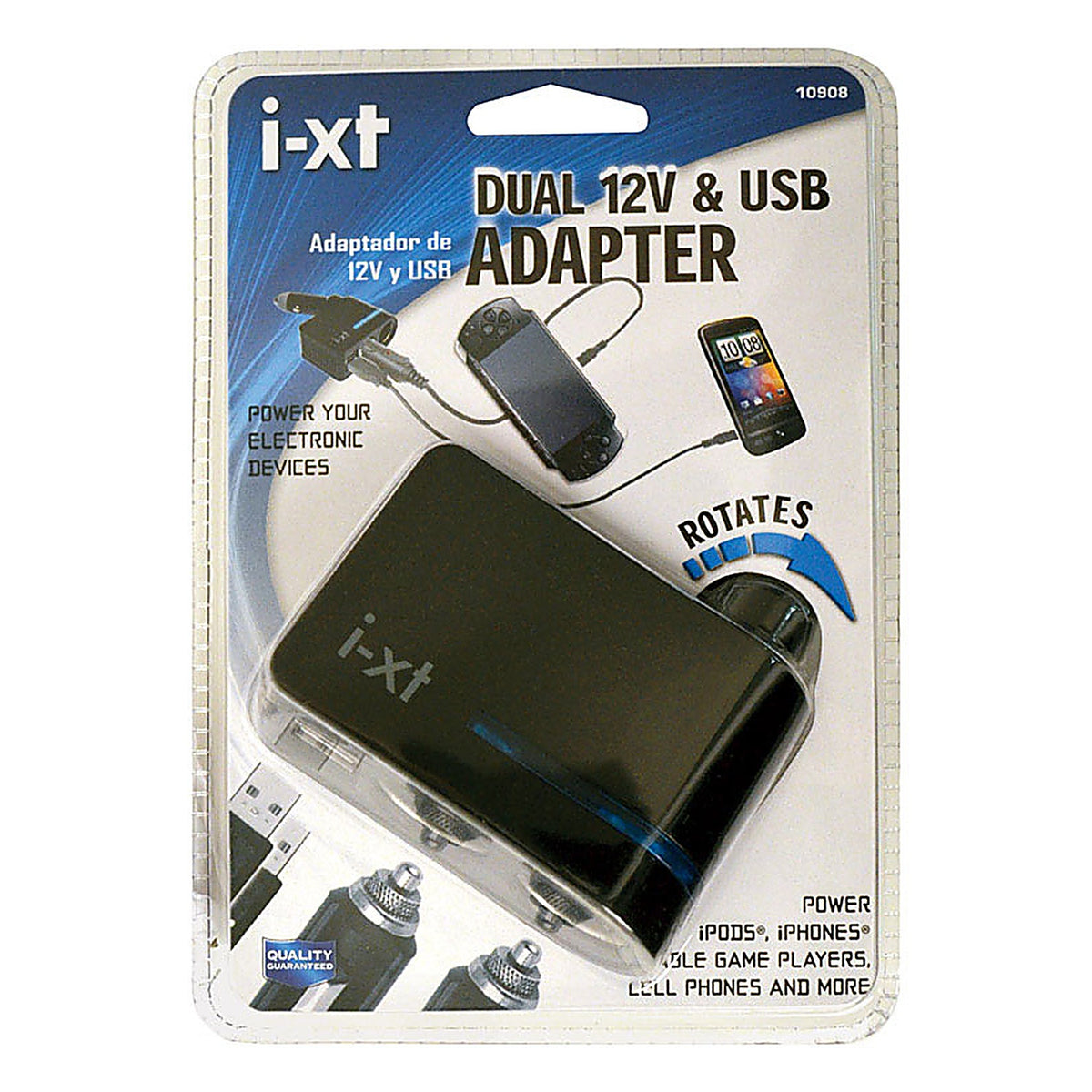 Custom Accessories 10908 Goxt 12 volt Black USB Adapter